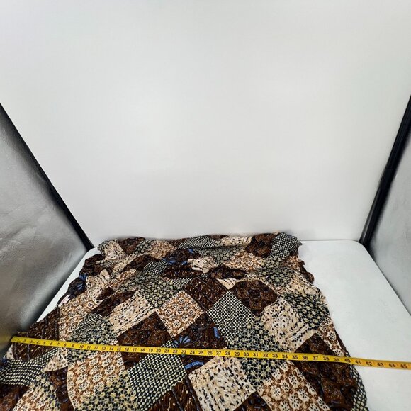 Go Softly Patio Woman Dress 3X Patchwork Rayon Muumuu Caftan FLAWED Read Desc - Picture 10 of 16